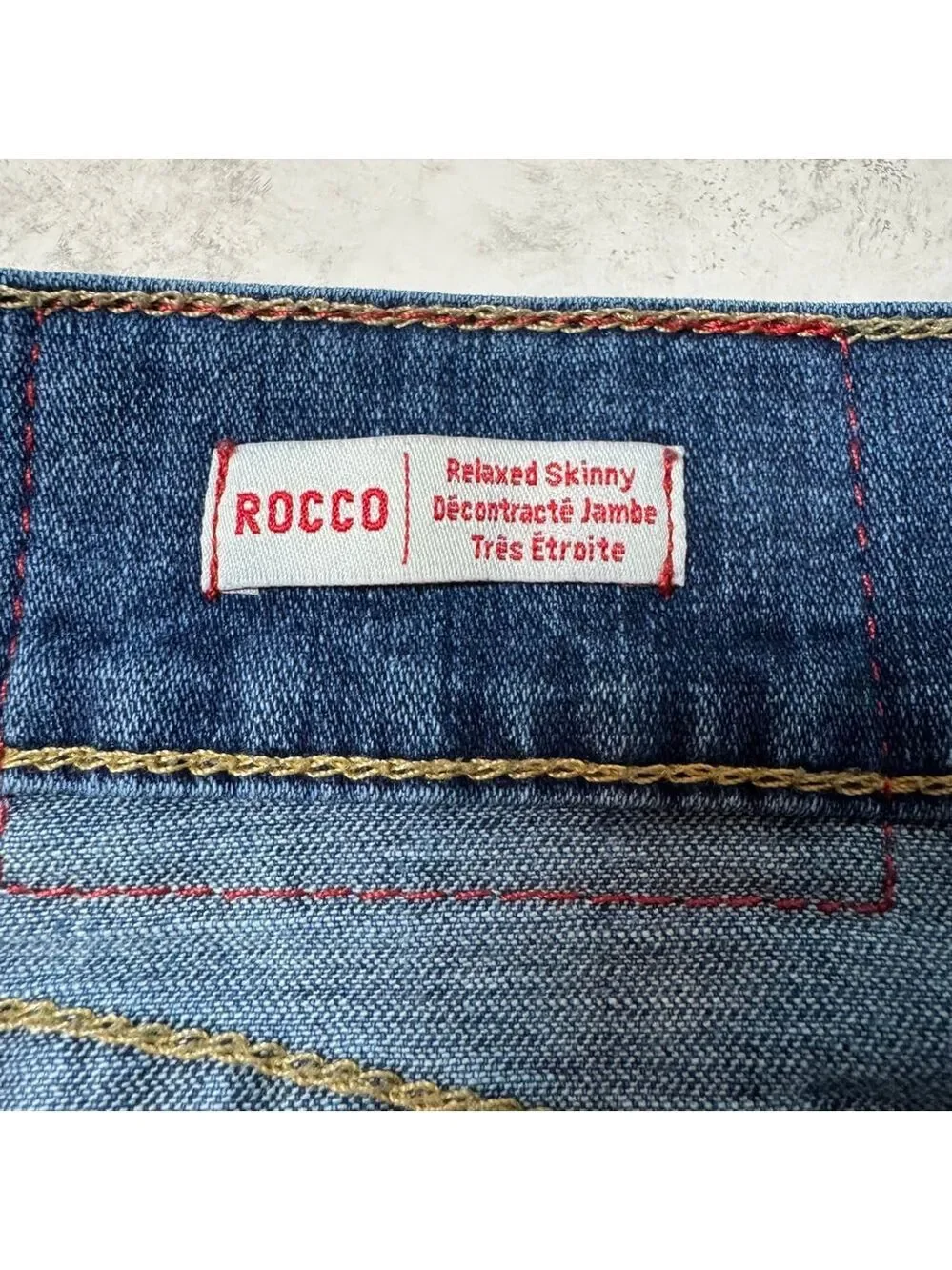 True Religion Rocco Relaxed Skinny Jeans Blue Size 44 No Flap